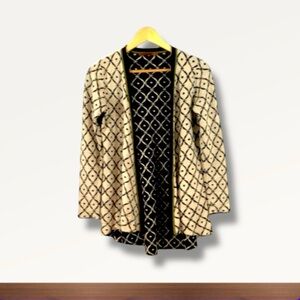 Belldini Charcoal and Cream Cardigan